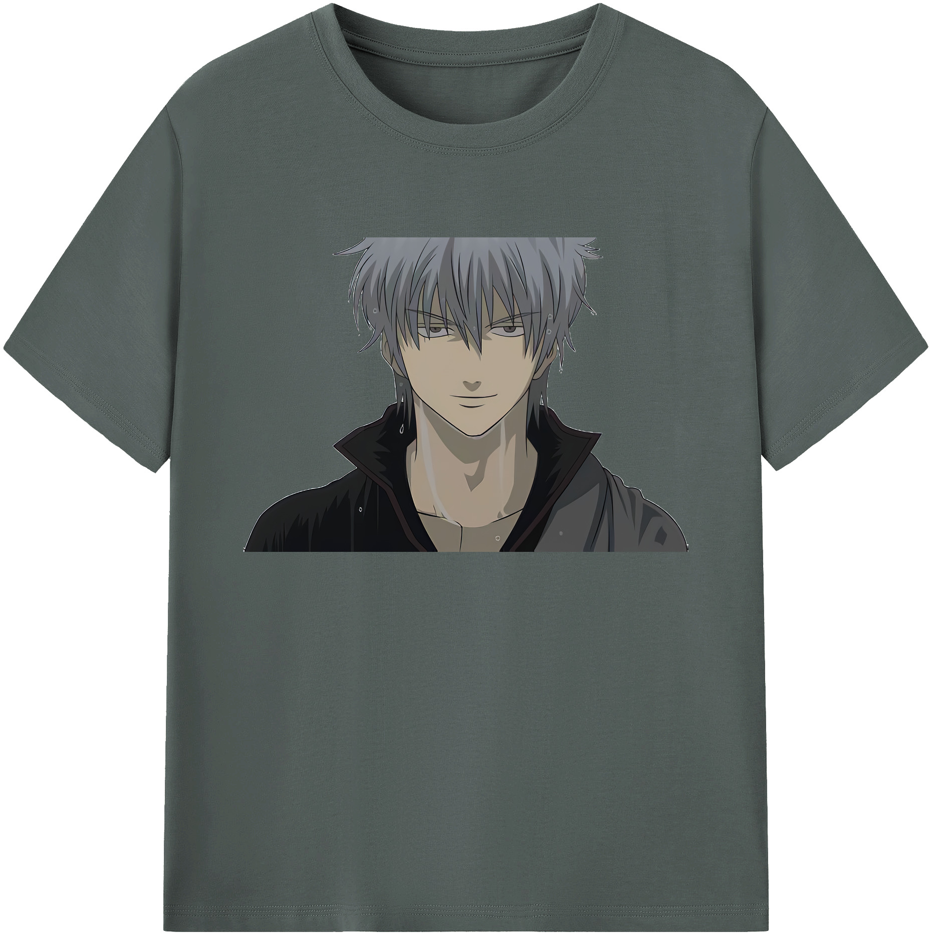 （画像用） ぎんたま 坂田銀時（さかたぎんとき） 神楽 志村新八（しむら しんぱち） GINTAMA Sakata Gintoki Kagura Shimura Shinpachi 綿100％ メンズ半袖Tシャツ｜肌触りやわらか＆通気性